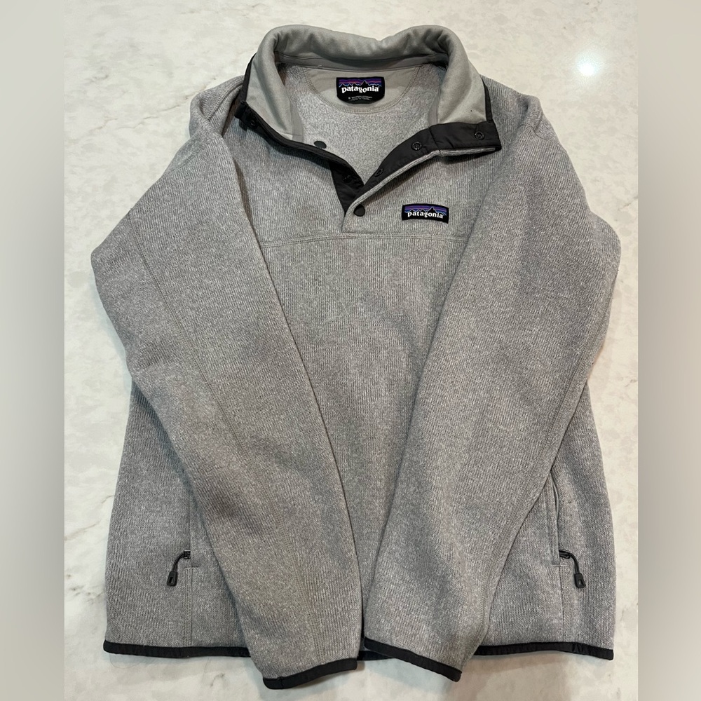 Patagonia Women's Lightweight Better Sweater Marsupial Pullover (Drifter Grey)